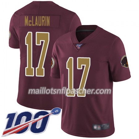 Maillot Washington Redskins Terry McLaurin 17 Nike Rouge 100th - Homme